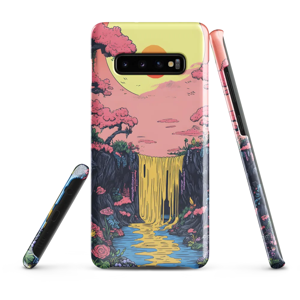 Ethereal Cascade of Blossoms | Phone Case |  S10 Plus | Snap Case | Glossy