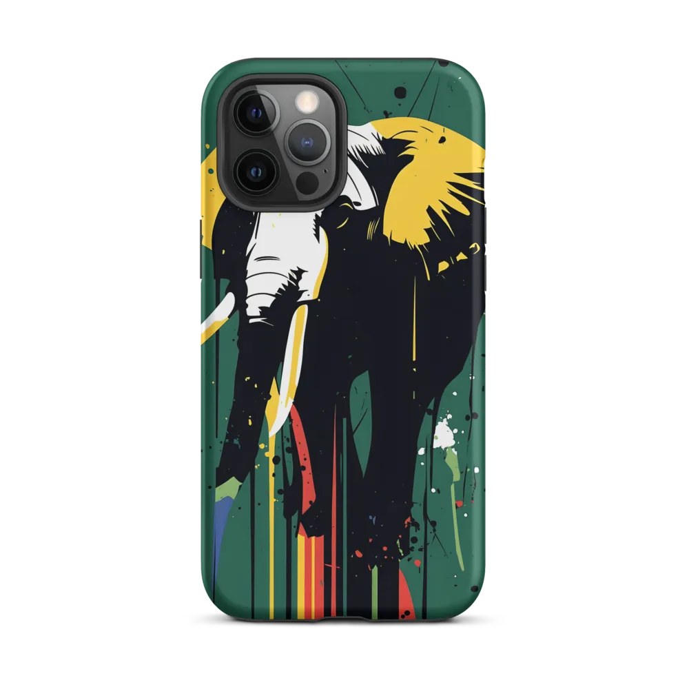 Majestic Minimalism: The Colorful Elephant