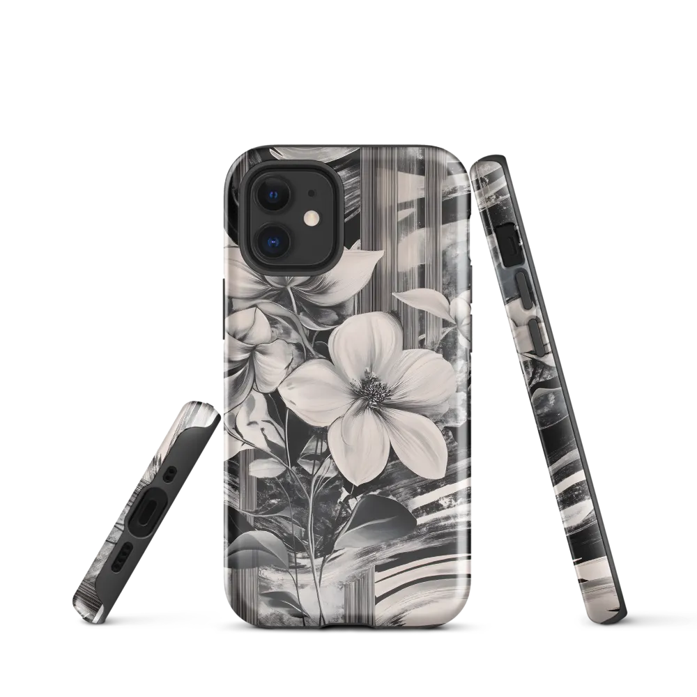 Ethereal Bloom: A Dance of Monochromes