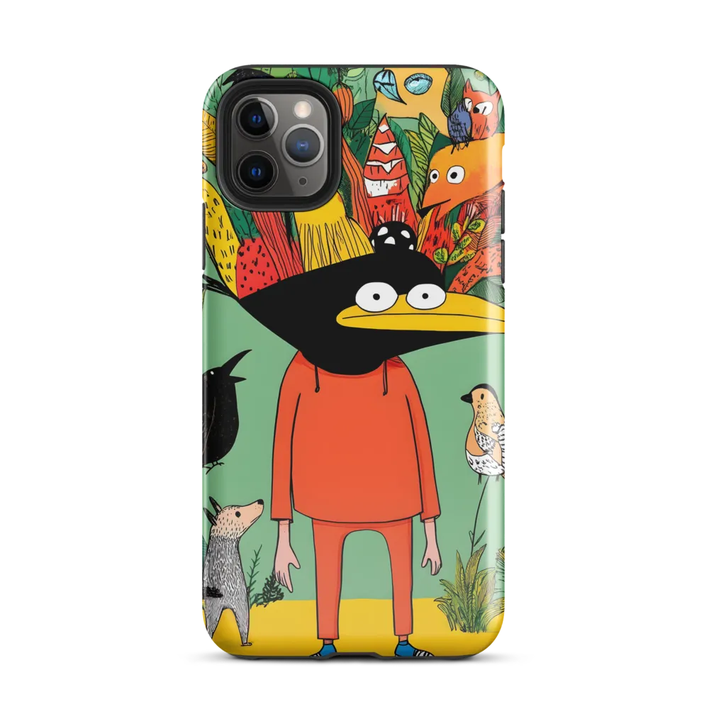 Whimsical Encounter in a Colorful Jungle | Phone Case |  11 Pro Max | Tough Case | Glossy