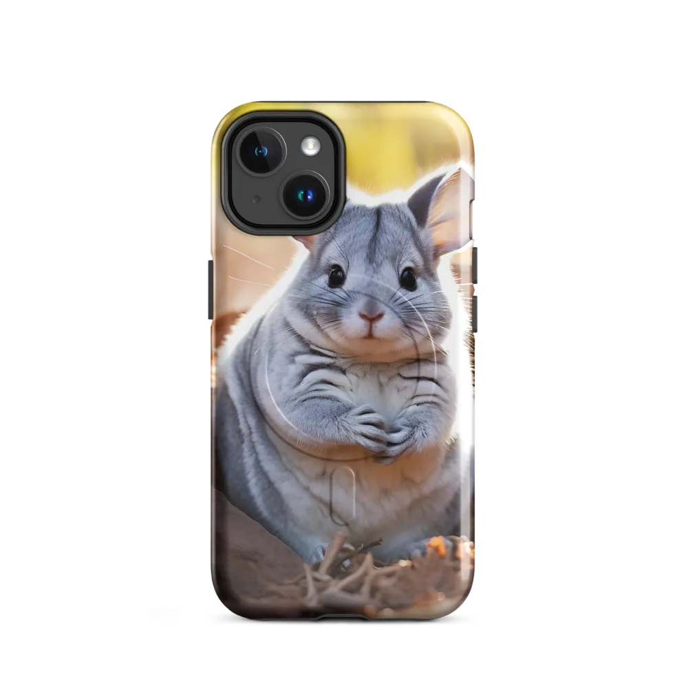 Gentle Whispers of Nature: The Chinchilla | Phone Case |  14 | MagSafe® Tough Case | Glossy