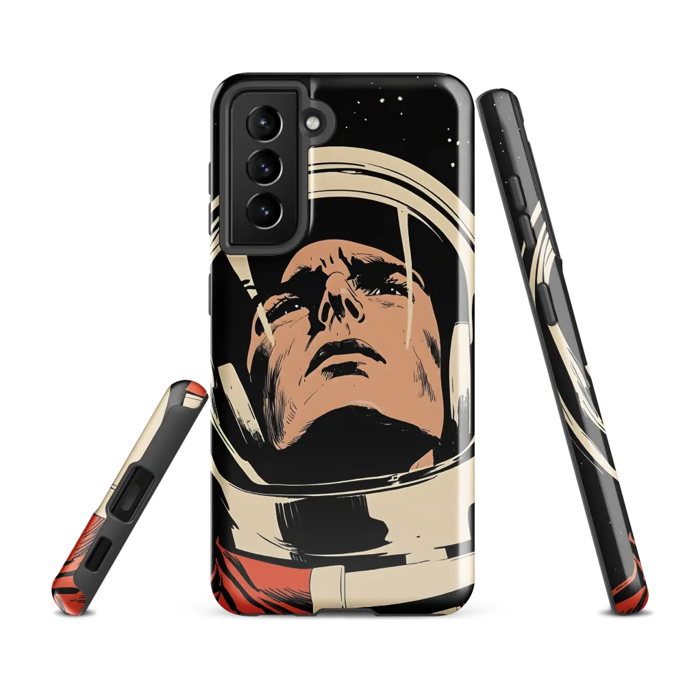 Gaze of the Astronaut | Phone Case |  S21 FE | Tough Case | Glossy