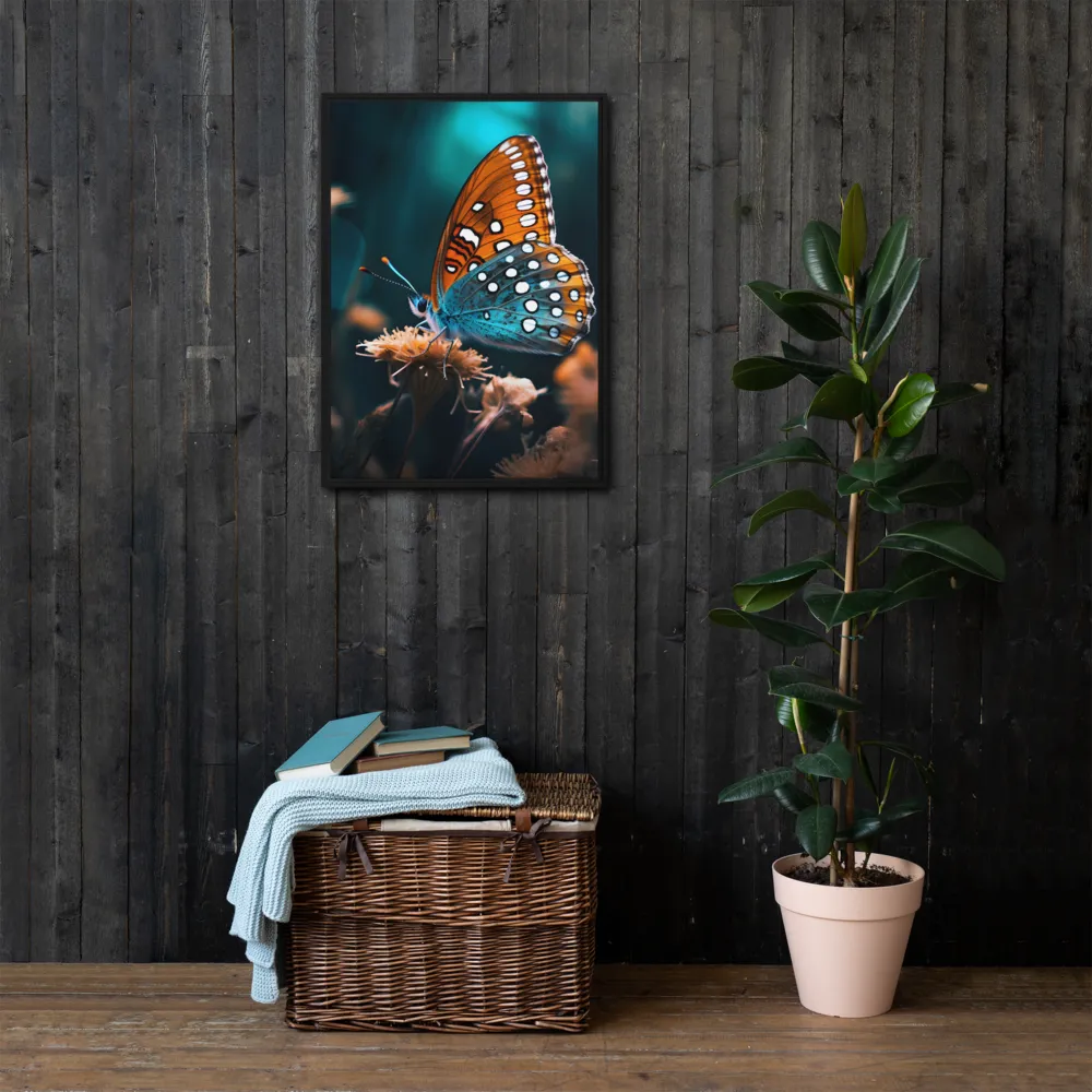 Whispers of Color: The Butterfly's Embrace