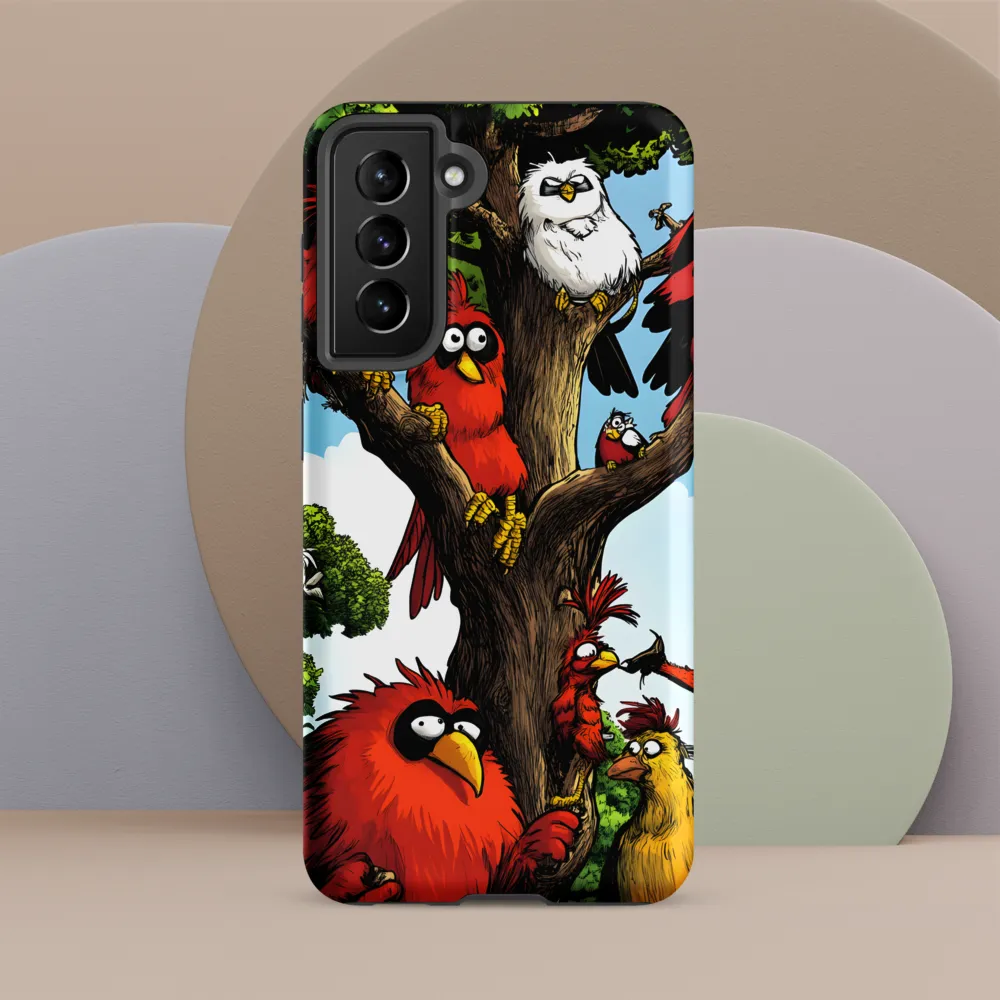 Whimsical Avian Gathering