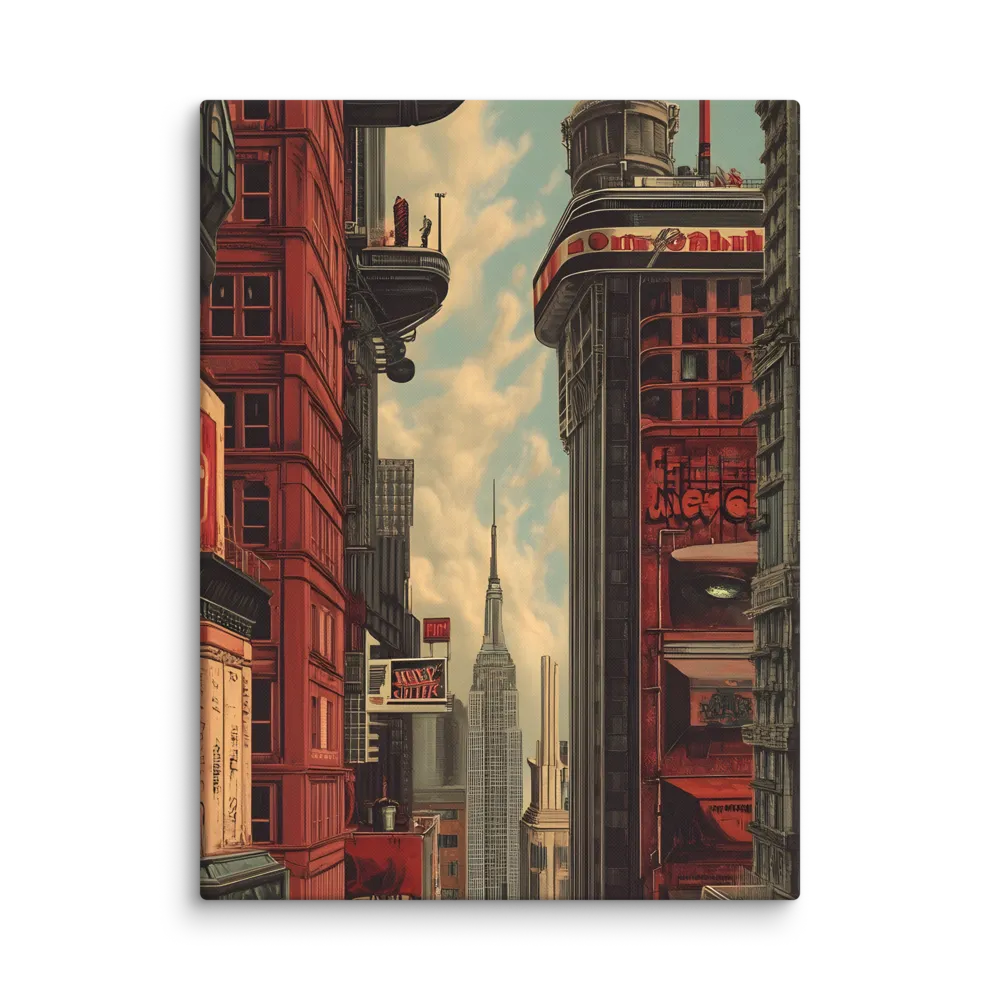 A Glimpse of Tomorrow: Urban Ambition | Canvas | 18″×24″