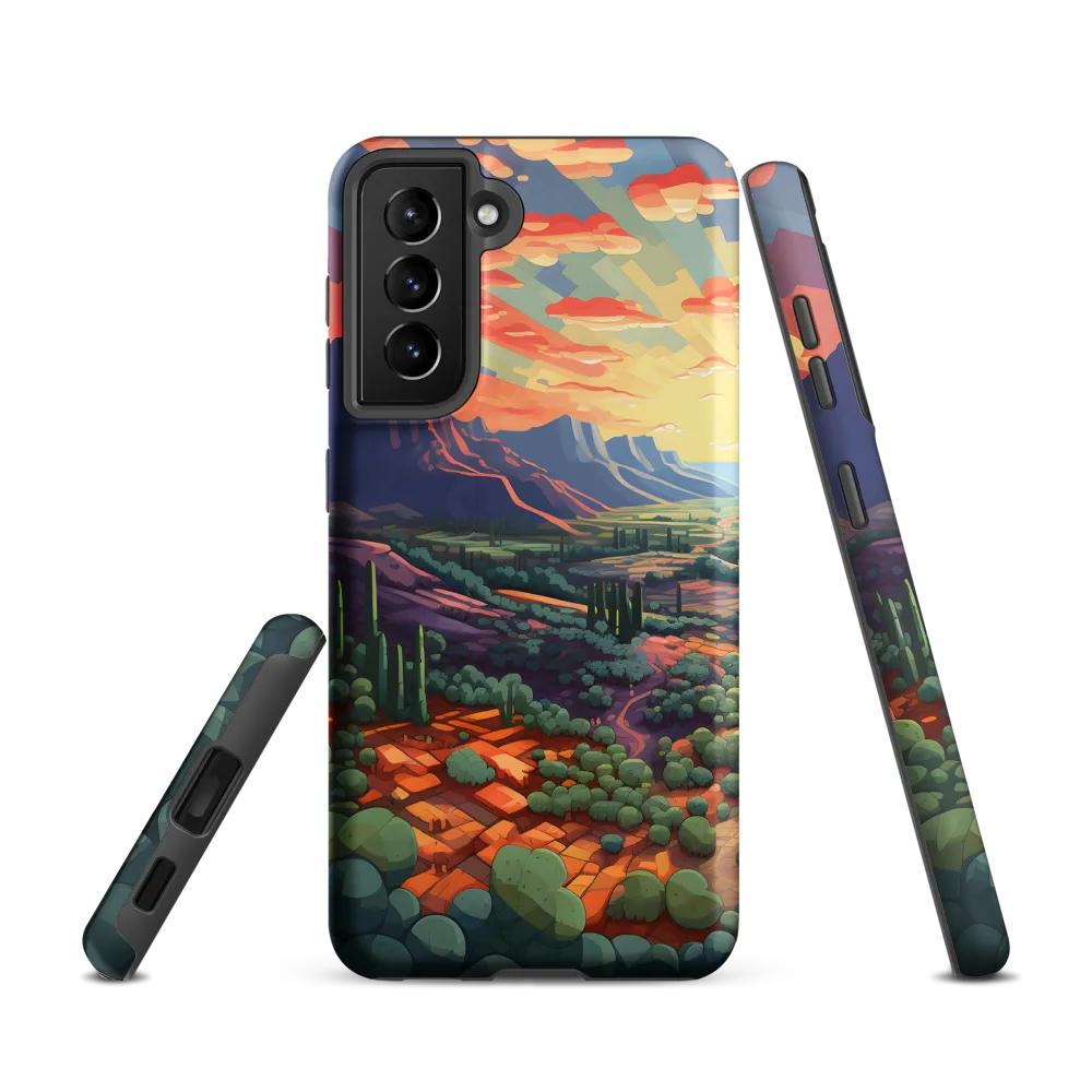 Desert Serenity at Dusk | Phone Case |  S21 | Tough Case | Matte