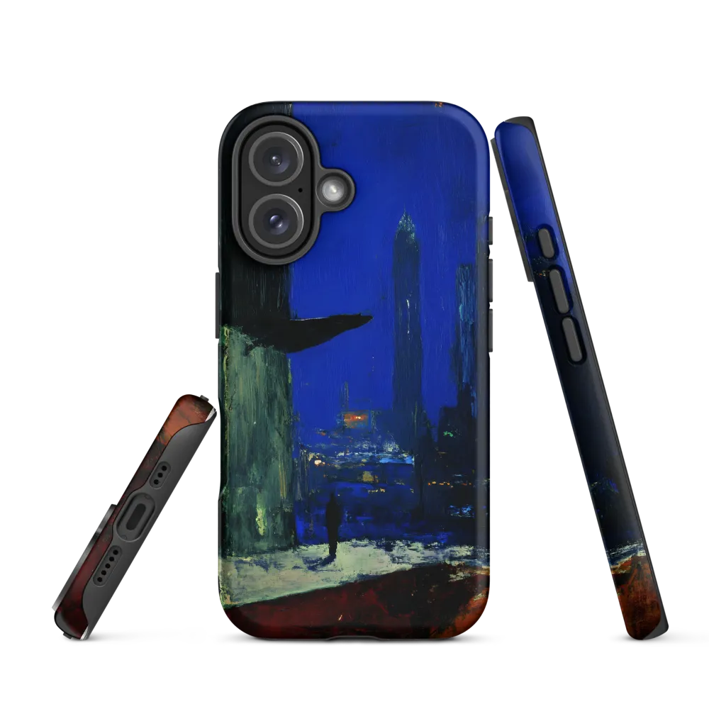 Glimmering Solitude: A Nightscape | Phone Case