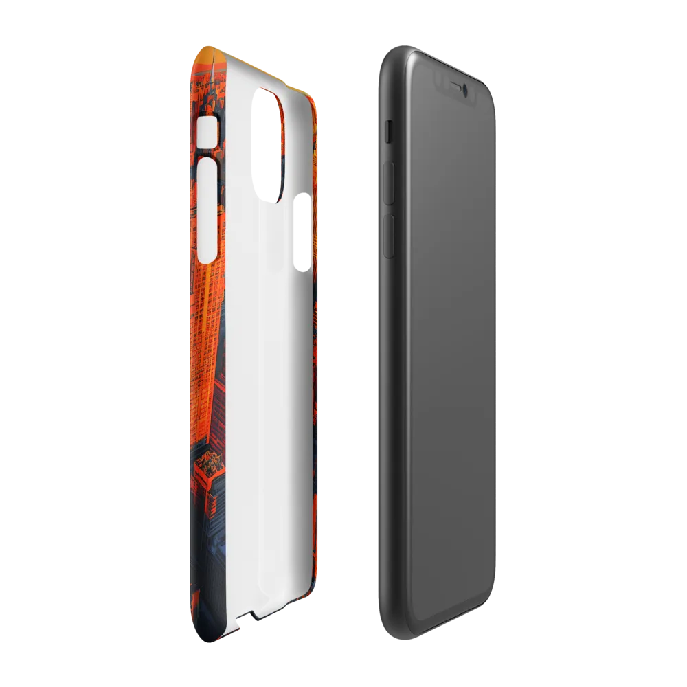 Urban Dawn: A Digital Ode to Skyscrapers | Phone Case |  11 | Snap Case | Glossy
