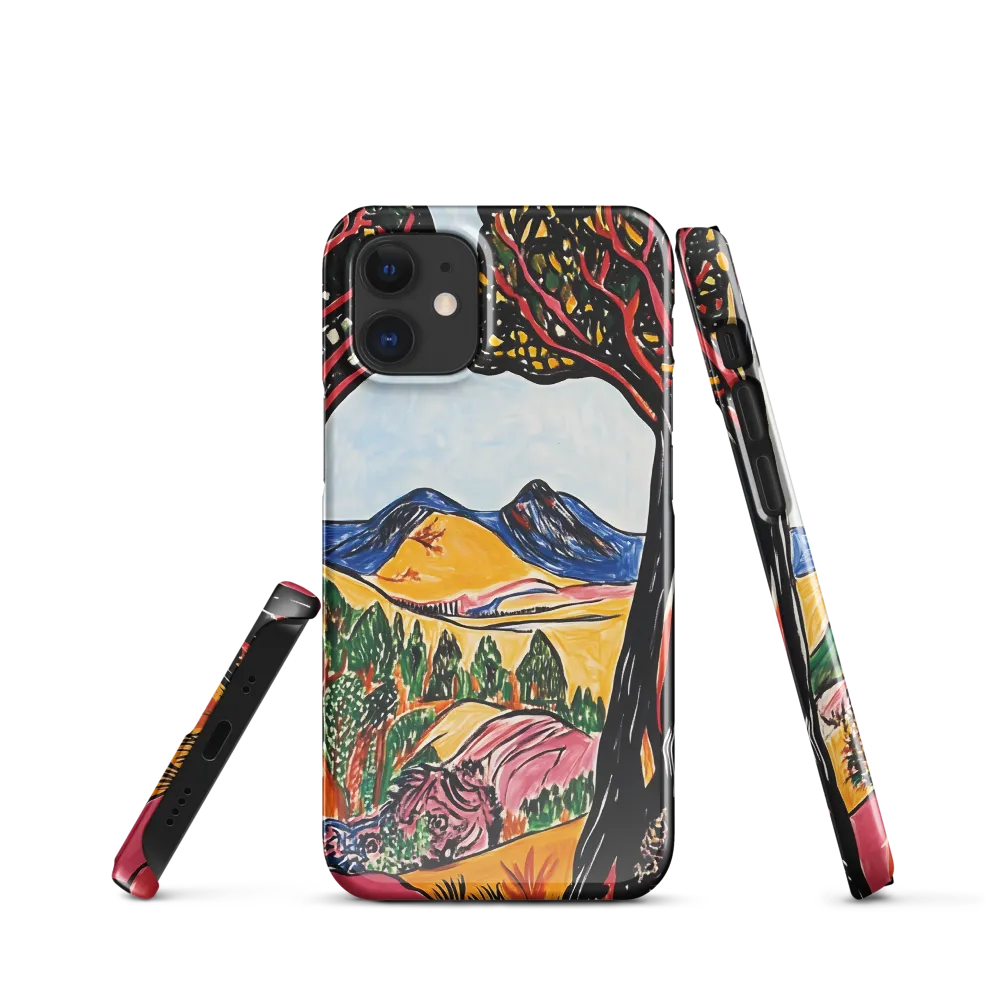 Vibrant Nature's Embrace | Phone Case |  12 Mini | Snap Case | Glossy