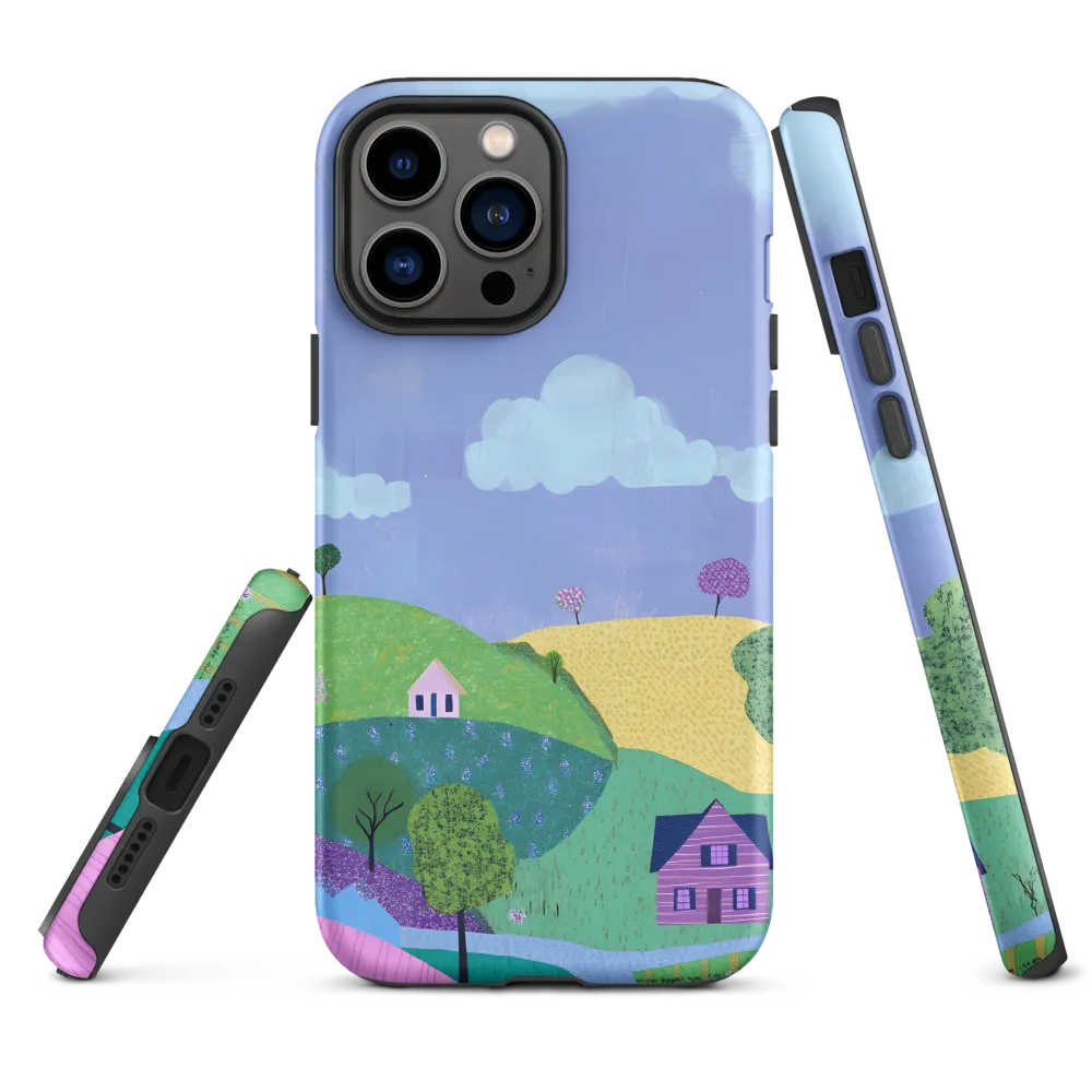 Whimsical Hills and Quaint Homes | Phone Case |  13 Pro Max | Tough Case | Matte