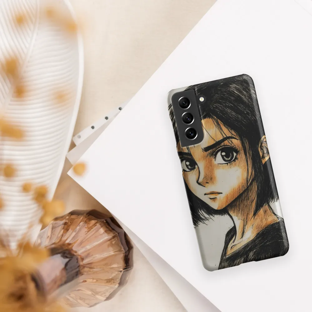 Portrait of Intensity | Phone Case |  S21 | Snap Case | Matte