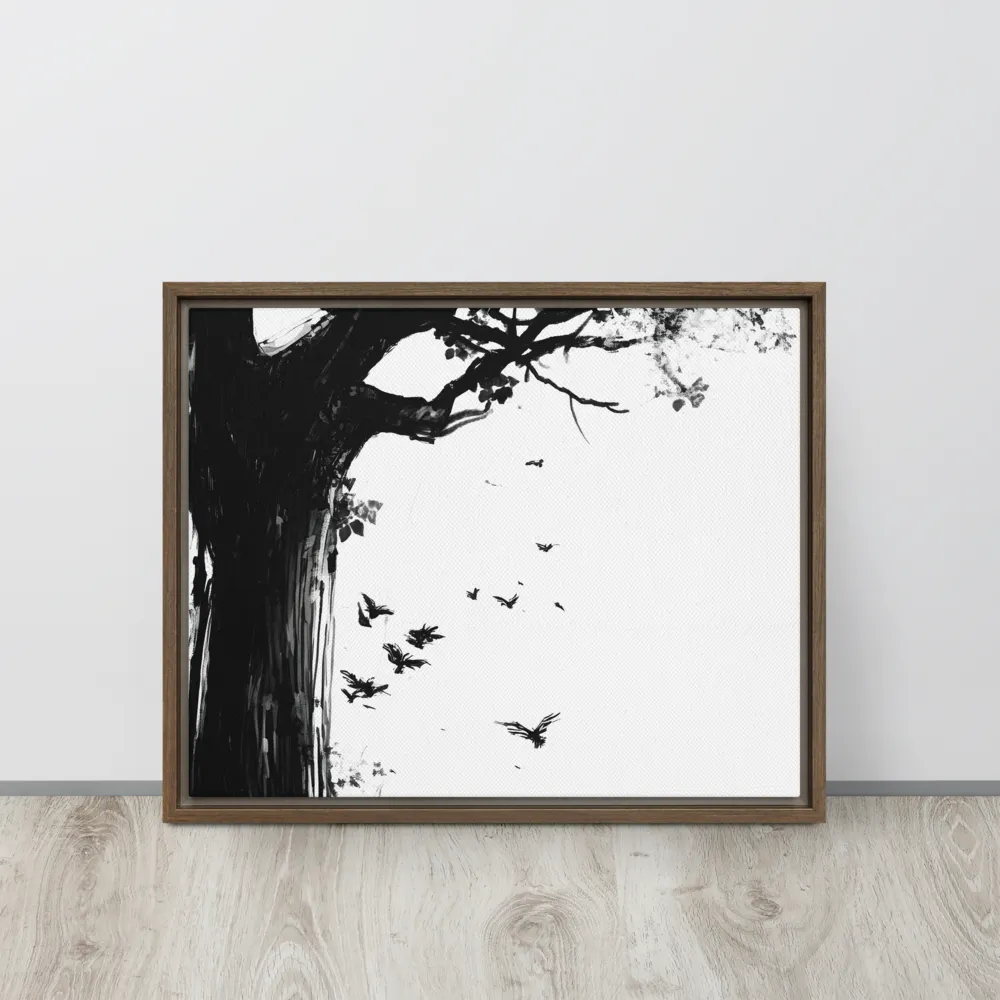 Whispers of Nature | Canvas with Brown Frame | 16″×20″