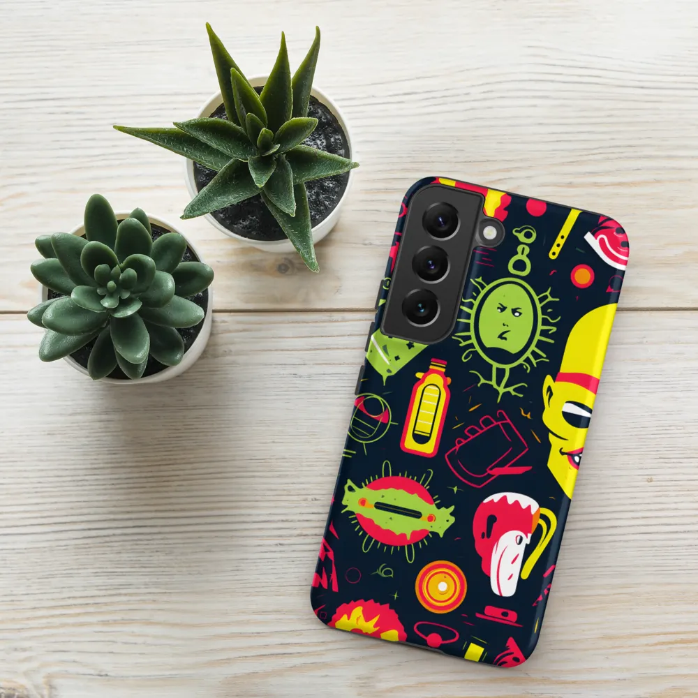 Neon Revelry: A Quirky Exploration of Modern Pop Art