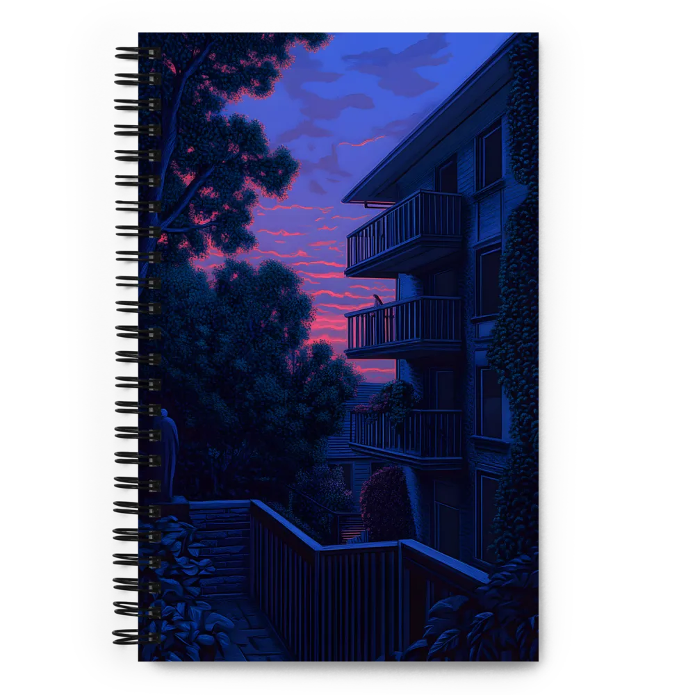 Urban Serenity at Dusk | Spiral Notebook