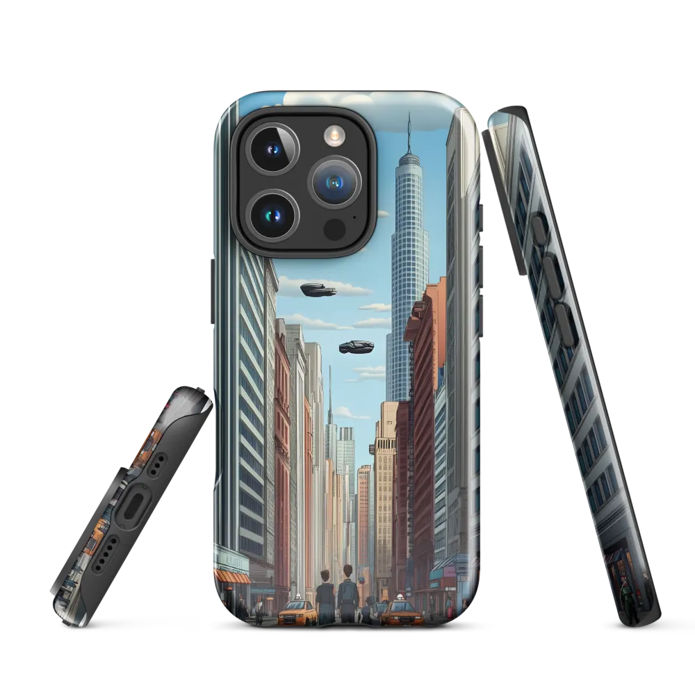 Futuristic Stroll through the Urban Skyline