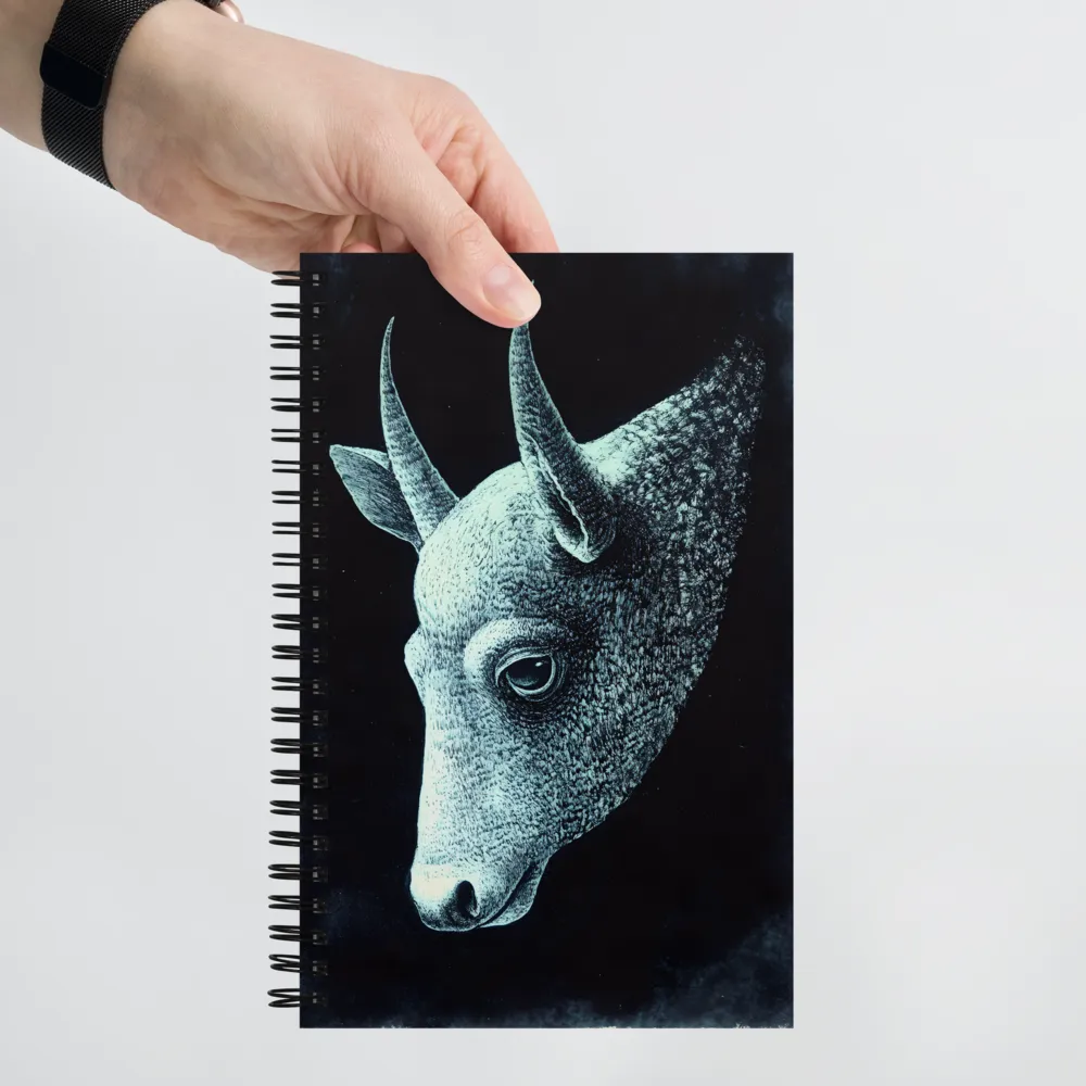 Ethereal Bull's Head | Spiral Notebook