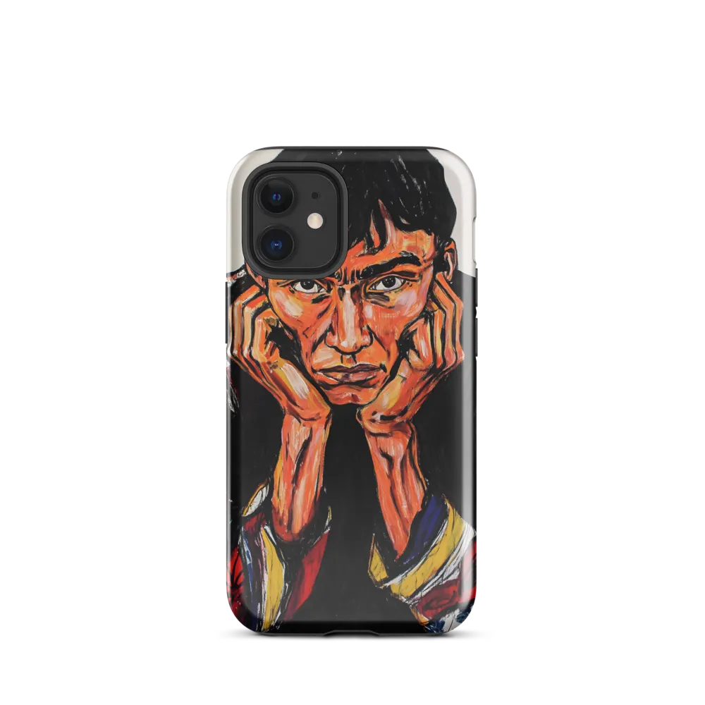 Contemplative Intensity: An Expressionist Portrait