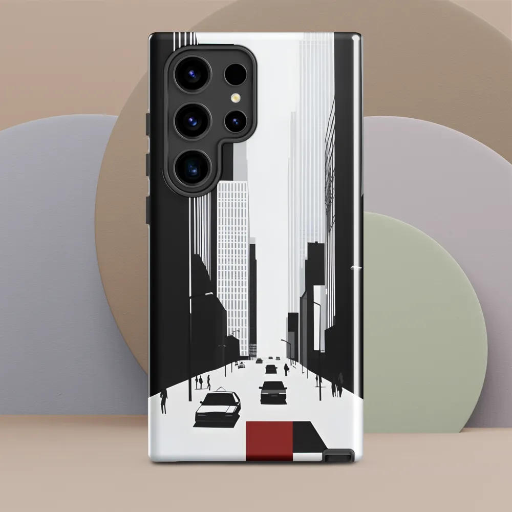 Urban Solitude: A Minimalistic Cityscape