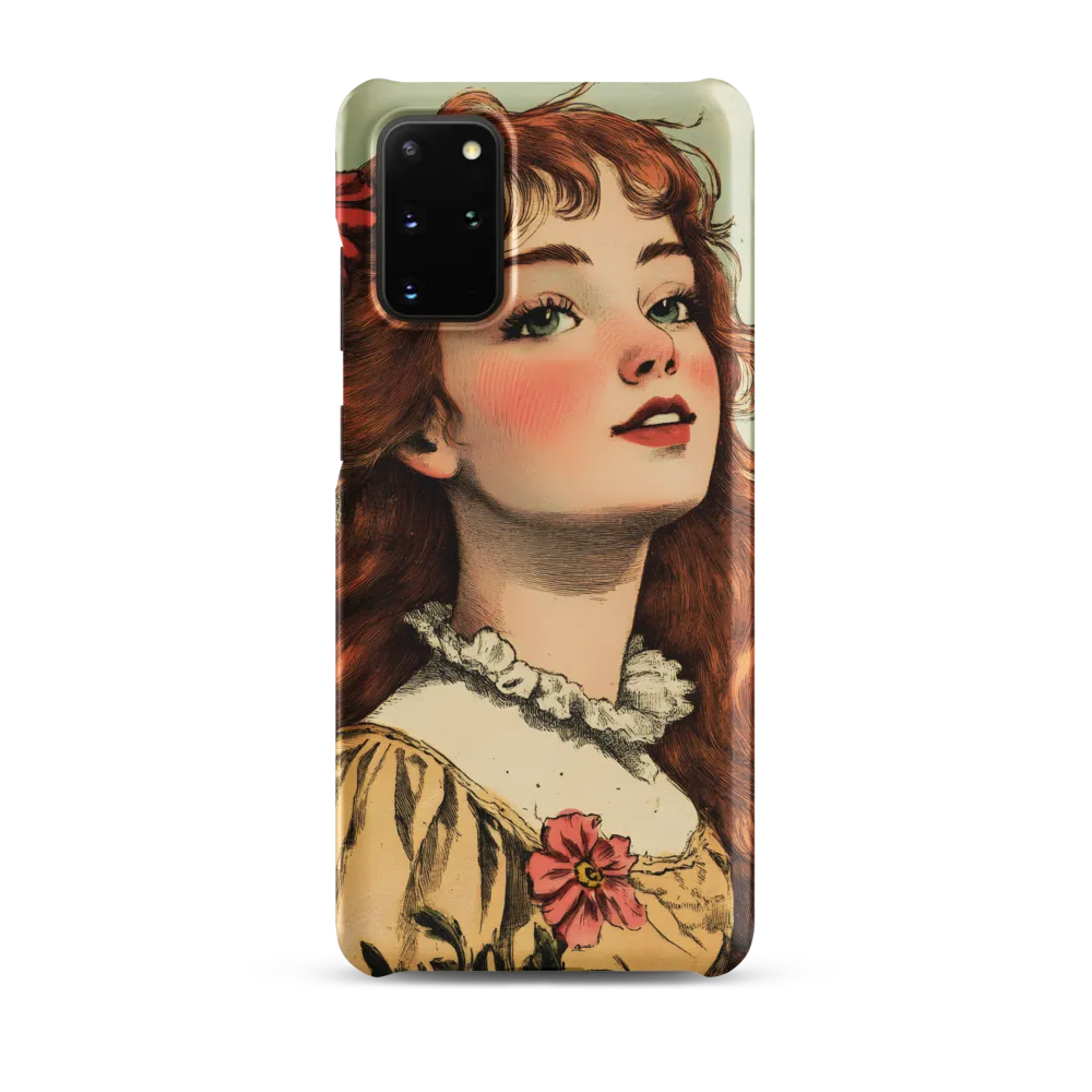 Whimsical Portrait of a Flower-Adorned Girl