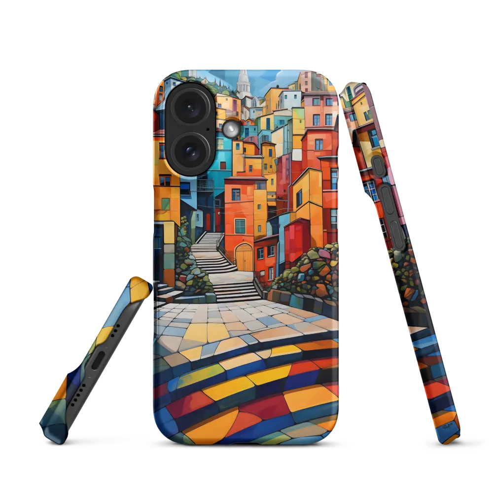 Vibrant Village: A Cubist Journey