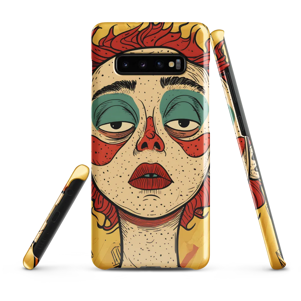 Contemplative Clown | Phone Case |  S10 Plus | Snap Case | Glossy