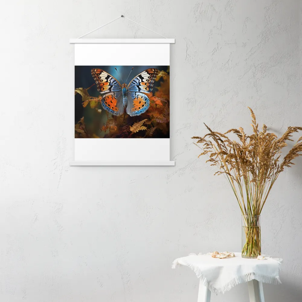 Harmony in Color: The Butterfly | Poster With White Wood Hanger | 18″×24″