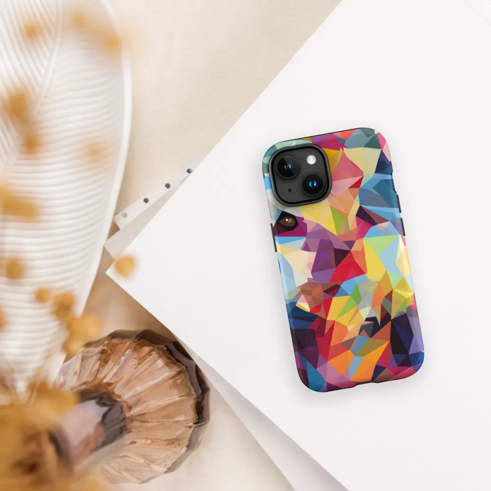 Playful Geometry: The Bear's Face | Phone Case |  15 | Tough Case | Matte