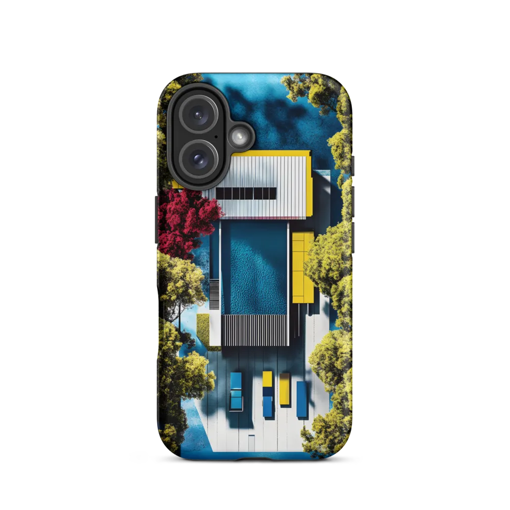 Aerial Harmony: Modernist Serenity | Phone Case |  16 | Tough Case | Matte