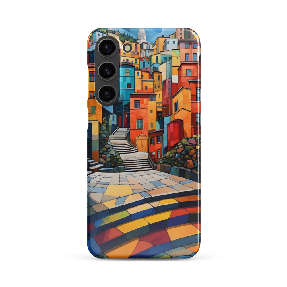 Vibrant Village: A Cubist Journey