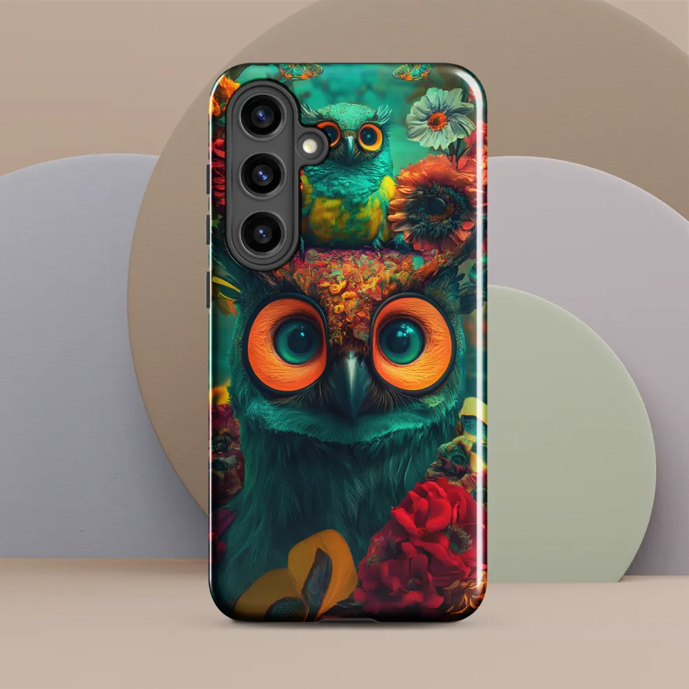 Majestic Harmony: The Floral Owl