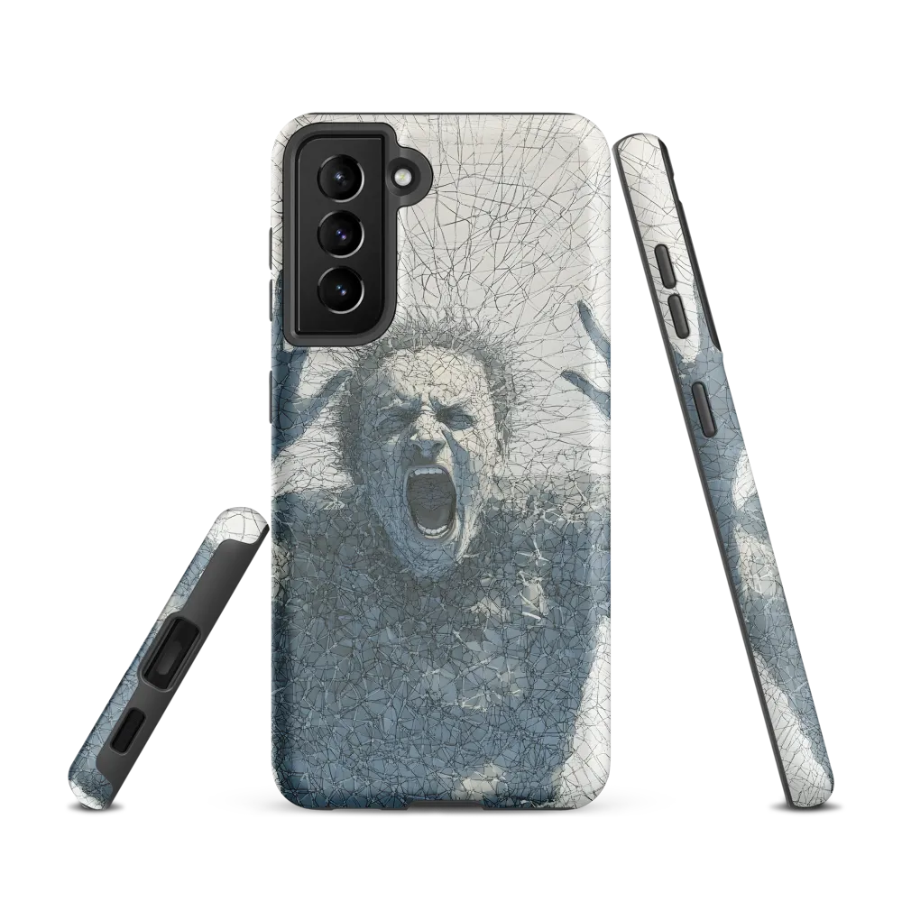 Breaking Free: An Expression of Anguish | Phone Case |  S21 | Tough Case | Matte