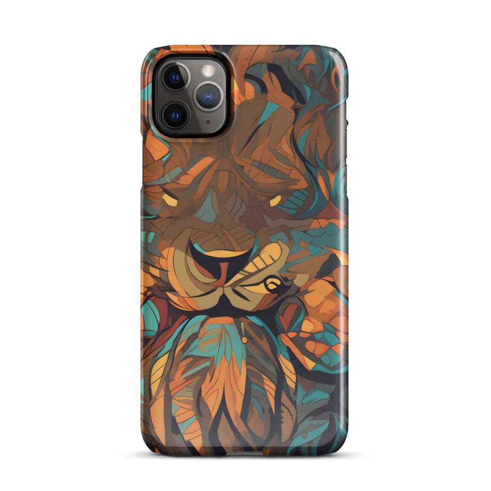 Fierce Royalty: A Geometric Exploration of Lions | Phone Case |  11 Pro Max | Snap Case | Glossy