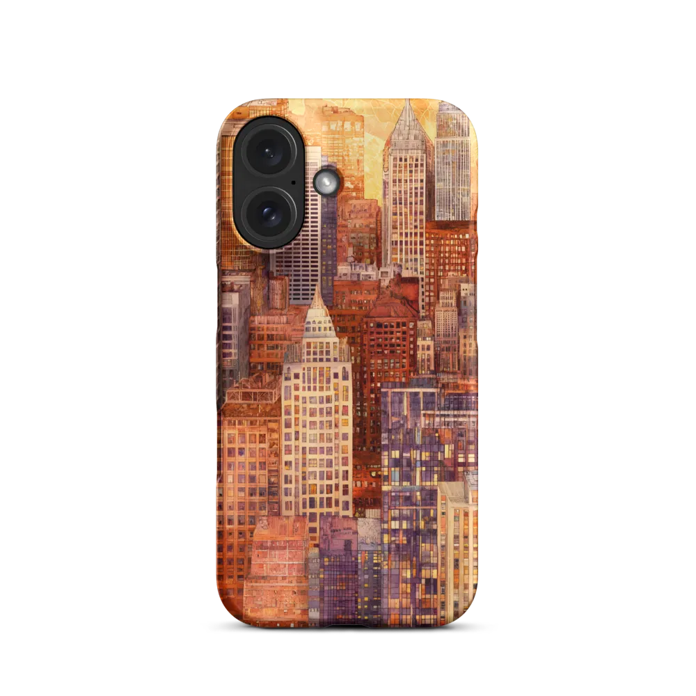 Golden Hour Over the City | Phone Case |  16 | Snap Case | Matte