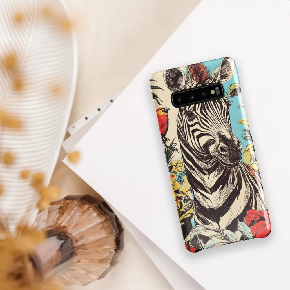 Zebra in Tropical Reverie | Phone Case |  S10 Plus | Snap Case | Glossy