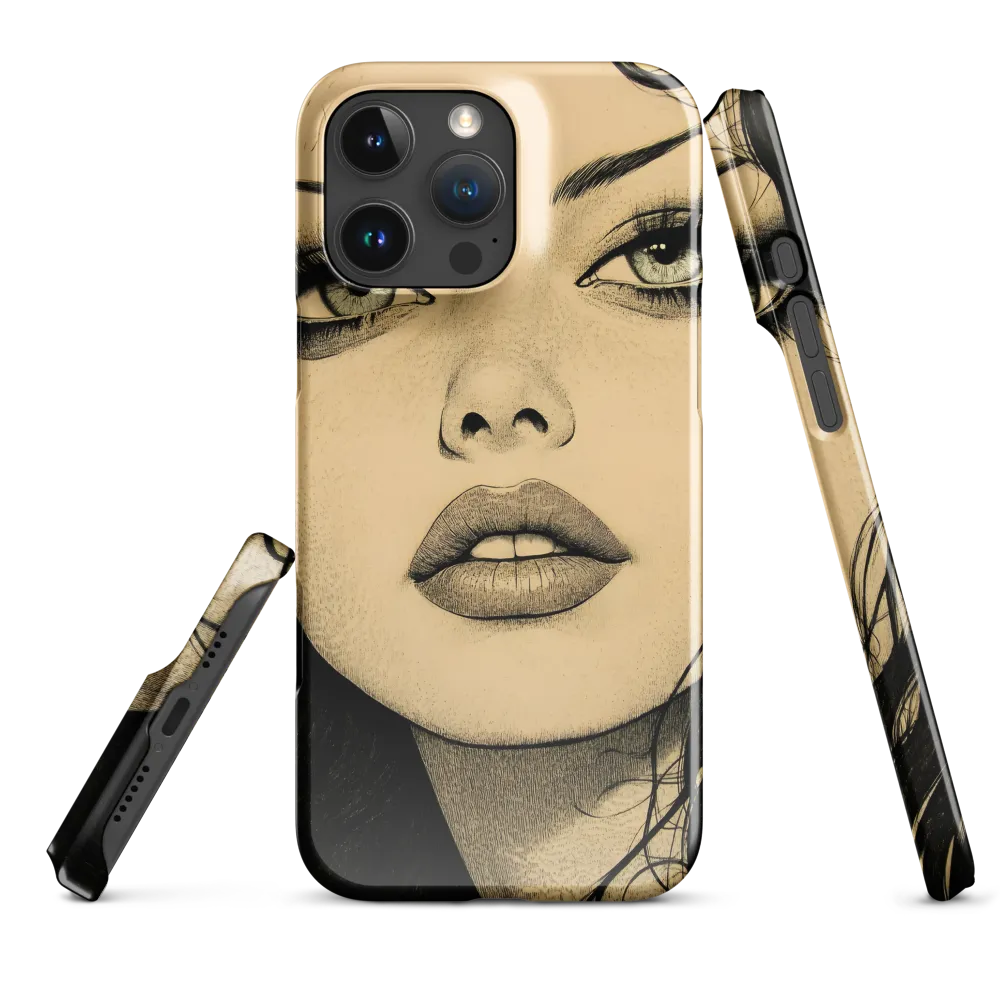 Enigmatic Gaze | Phone Case |  16 Pro Max | Snap Case | Glossy