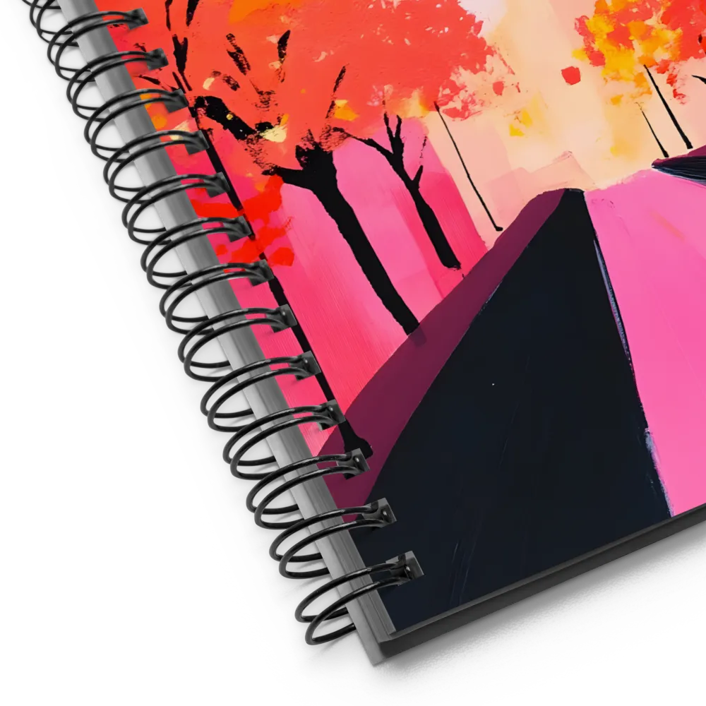 Autumn Serenity in the City | Spiral Notebook