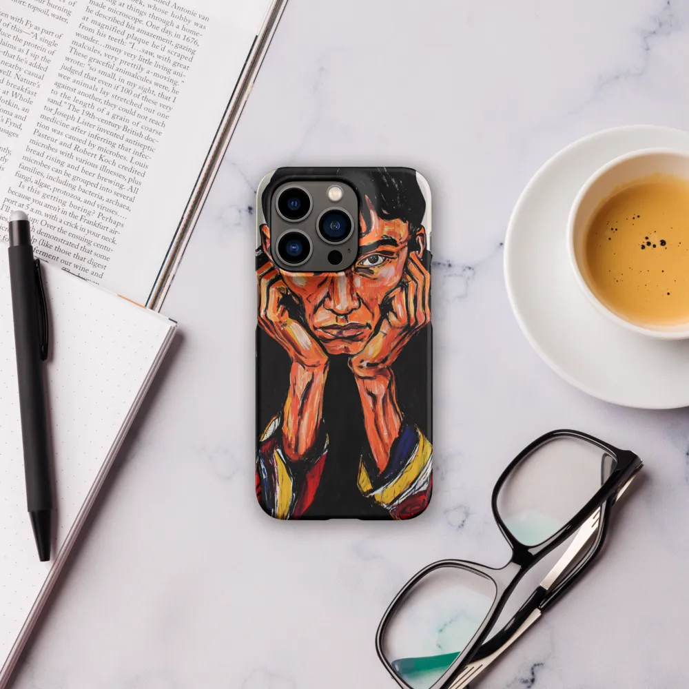 Contemplative Intensity: An Expressionist Portrait