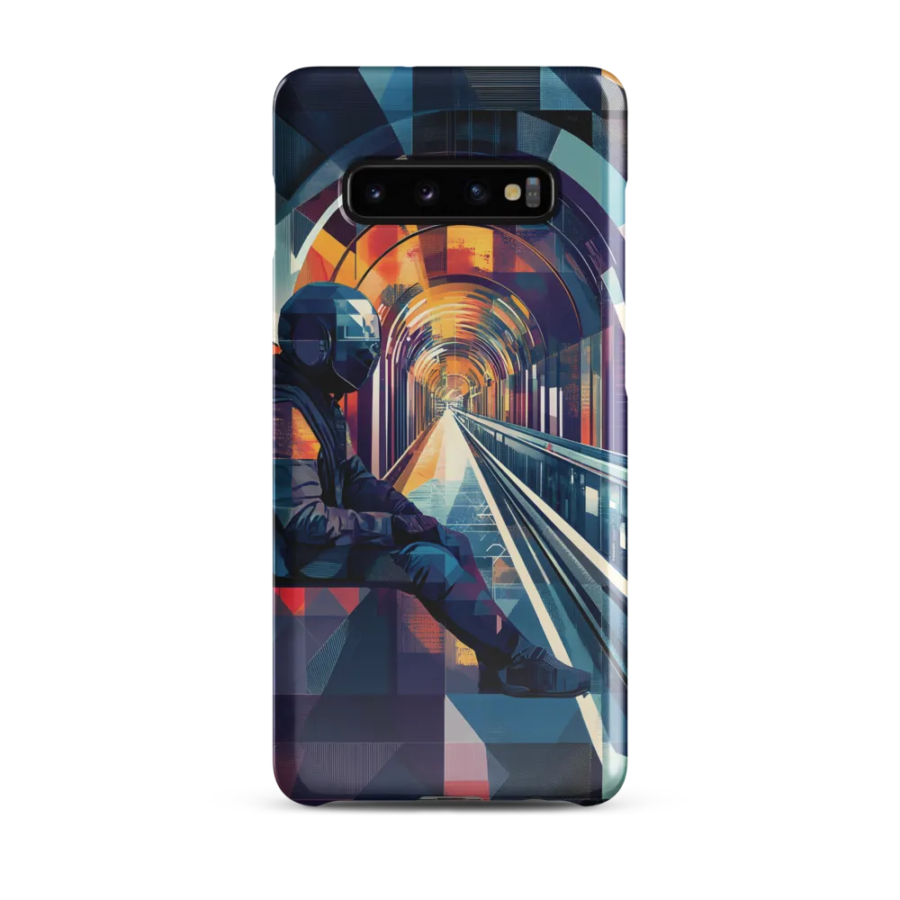 Reflections in a Futuristic Tunnel | Phone Case |  S10 Plus | Snap Case | Glossy