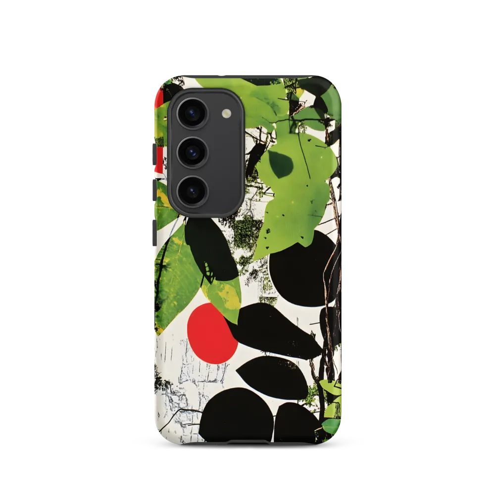 Nature's Geometry: A Contemporary Collage | Phone Case |  S23 | Tough Case | Matte