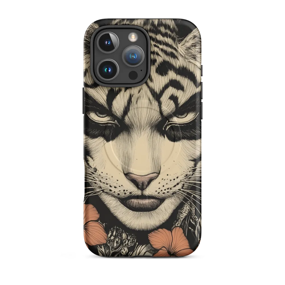 Feline Majesty: The Human-Leopard Connection | Phone Case |  16 Pro Max | MagSafe® Tough Case | Matte