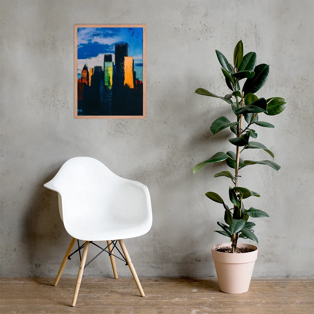 Reflections of Tranquility | Poster with Red oak Frame | 18″×24″