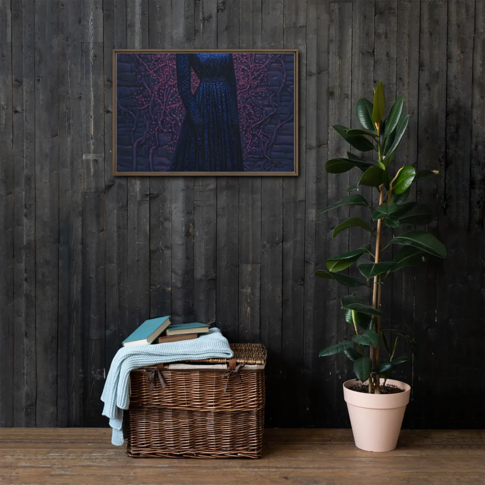 Veil of Enigma | Canvas with Brown Frame | 20″×30″