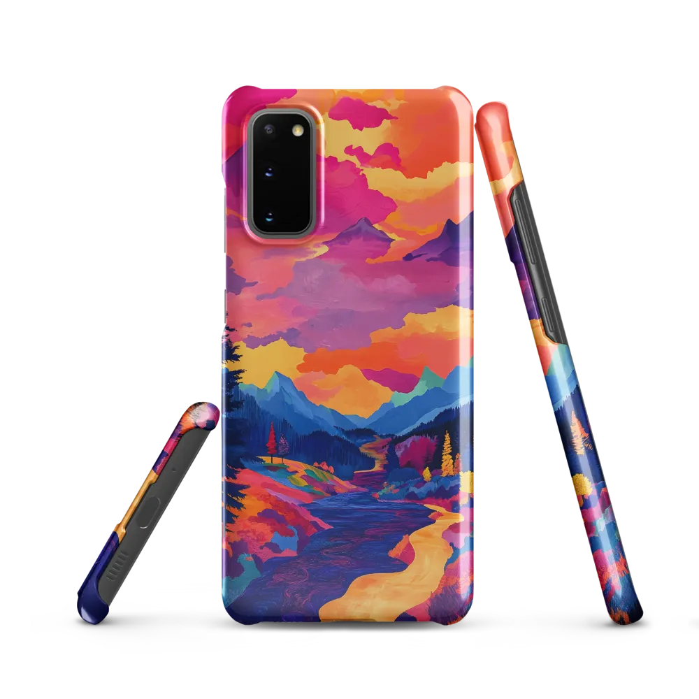 Radiant Serenity: A Surreal Landscape | Phone Case |  S20 | Snap Case | Glossy