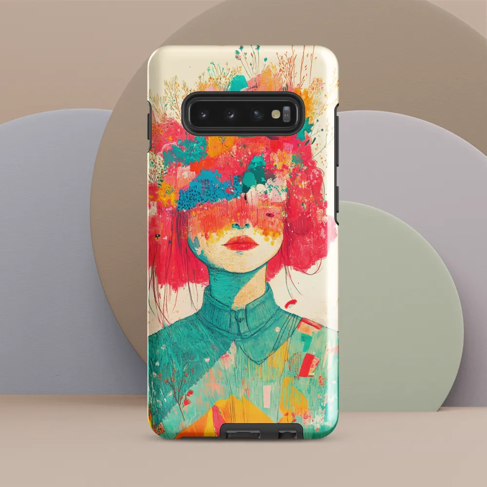 Whimsical Floral Portrait | Phone Case |  S10 Plus | Tough Case | Glossy