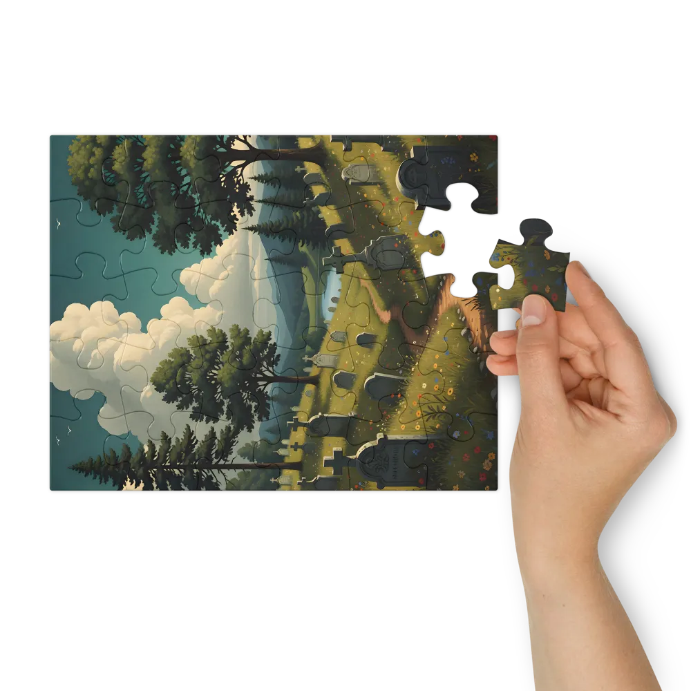 Meadow of Remembrance 
 Jigsaw Puzzle in Tin Box