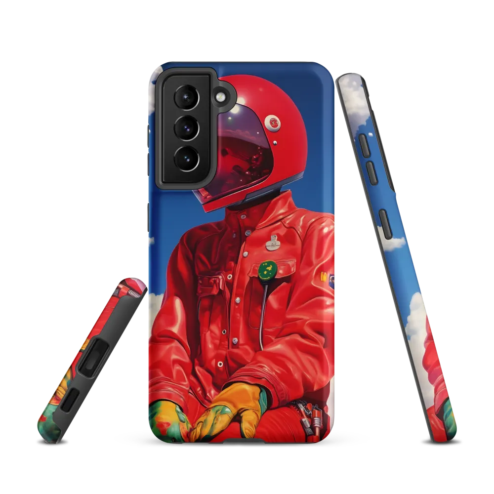 Astronaut in Crimson