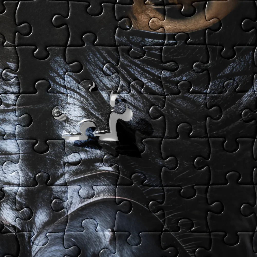 Gaze of the Wild: A Gorilla's Portrait | Jigsaw Puzzle | 520 pieces