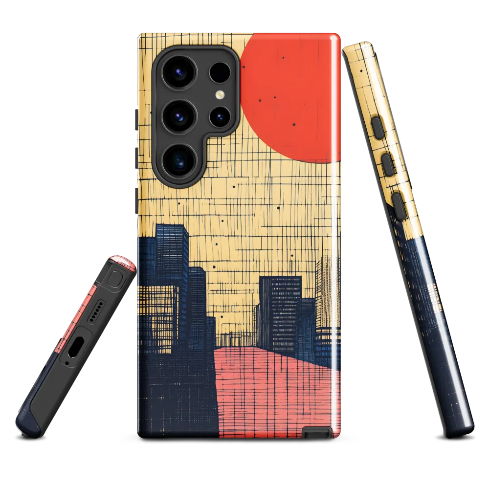 Urban Echoes: A Minimalist Cityscape