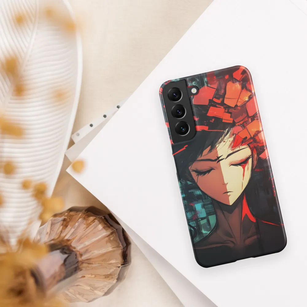 Fragmented Mind: The Silent Struggle | Phone Case |  S22 Plus | Snap Case | Matte
