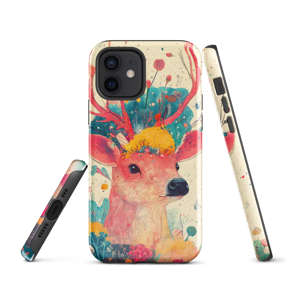 Whimsical Harmony: A Deer in Bloom